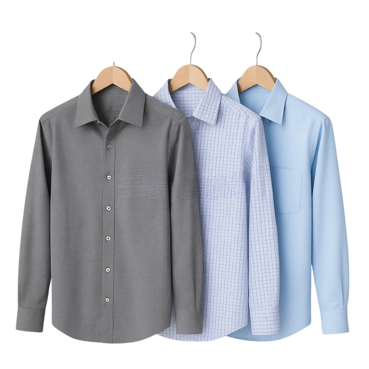 Shirt Happens: 3-Pack Men’s Stylish Formal Shirts – 100% Cotton, Full Sleeves with Pockets (FS-62)