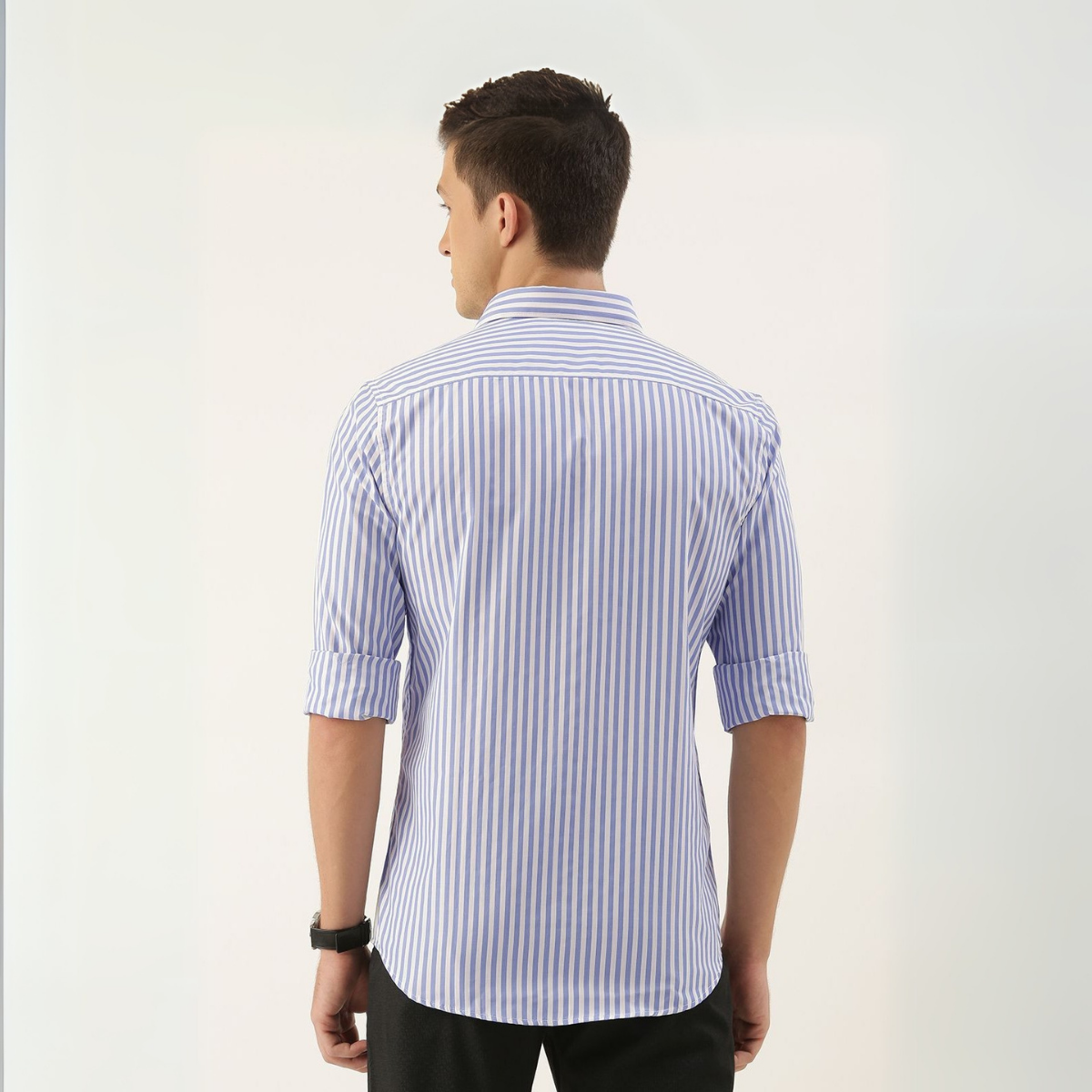 Office Essentials: 3-Pack Premium Cotton Formal Shirts – Tailored Fit, Full Sleeves & Pockets (FS-37 )