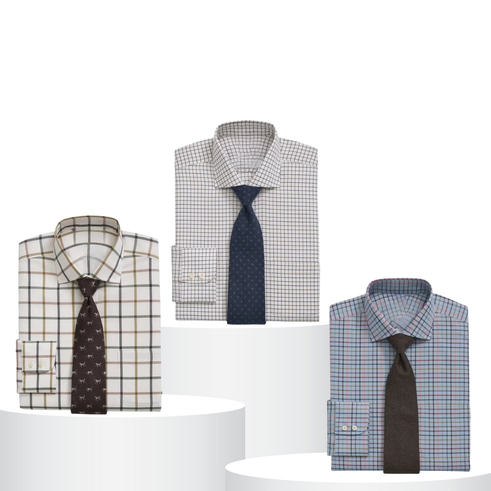Pack of 3 Check Shirts for Men – Tailored Fit, Full Sleeves & Pockets (CSM-04)