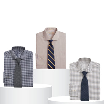 Pack of 3 Check Shirts for Men – Tailored Fit, Full Sleeves & Pockets (CSM-05)