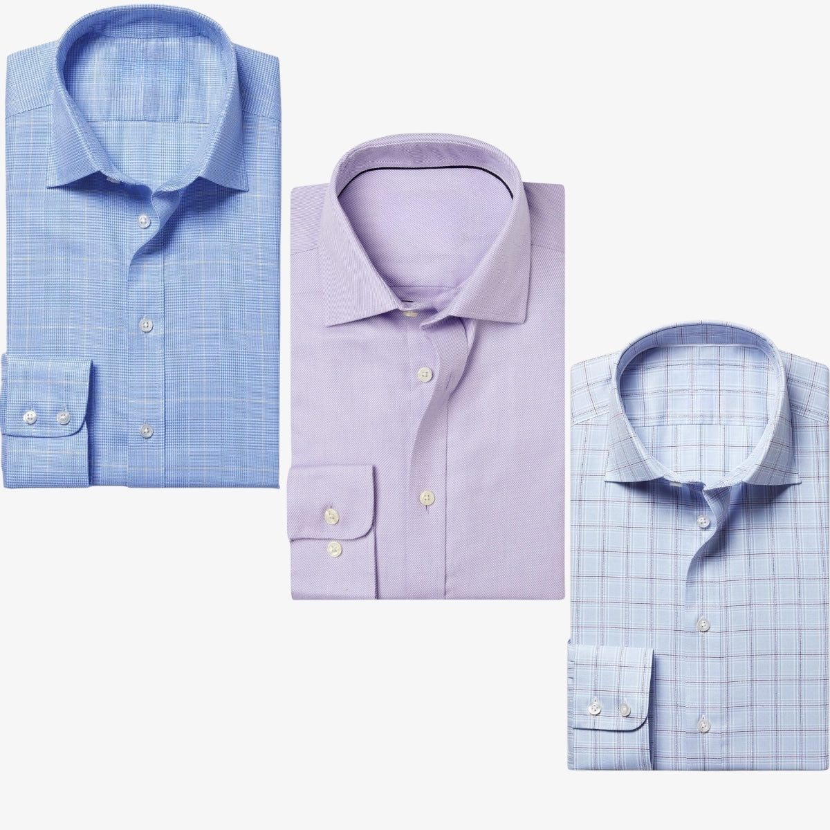 Combo Pack of 3 Men’s Formal Shirts – Stylish & Versatile Collection (Half & Full Sleeves, With/Without Pockets) (FS-80)