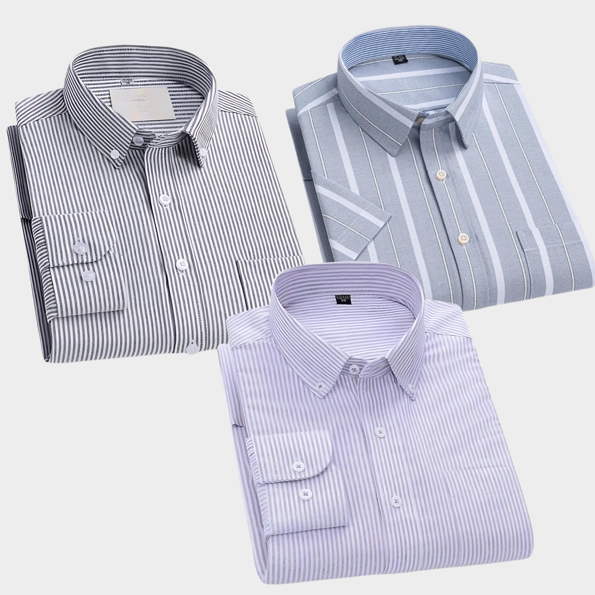 Premium Imported 100% High Quality Striped Shirt | Full/Half Sleeve | With Pocket | (FS-113)