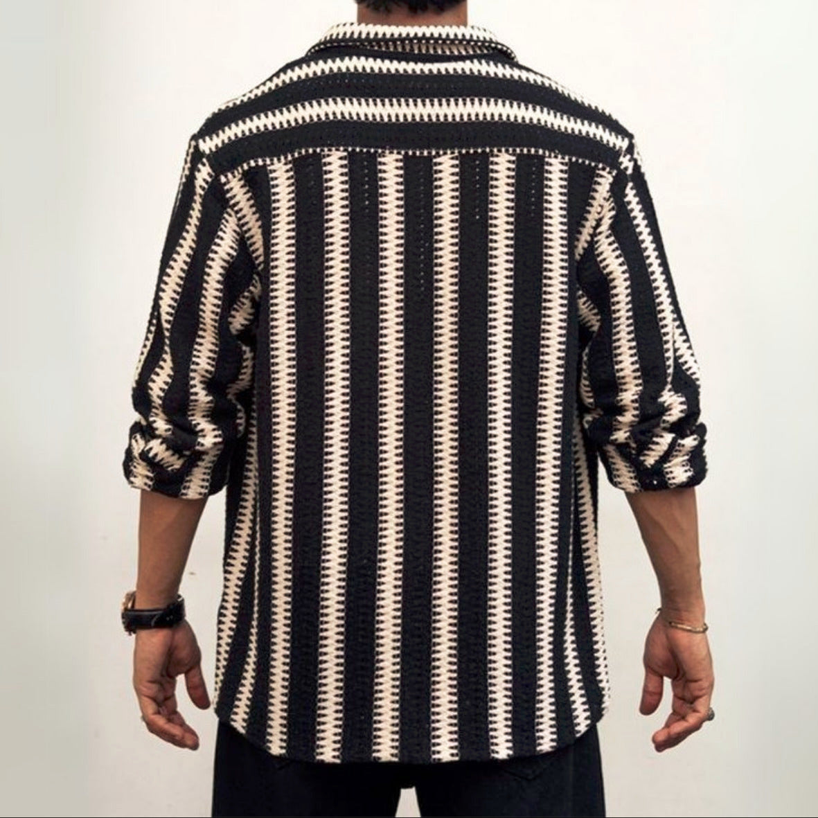 3 Pack Men's Crochet Shirts | Unique Patterns, Ultimate Comfort, Effortless Style| SC-15