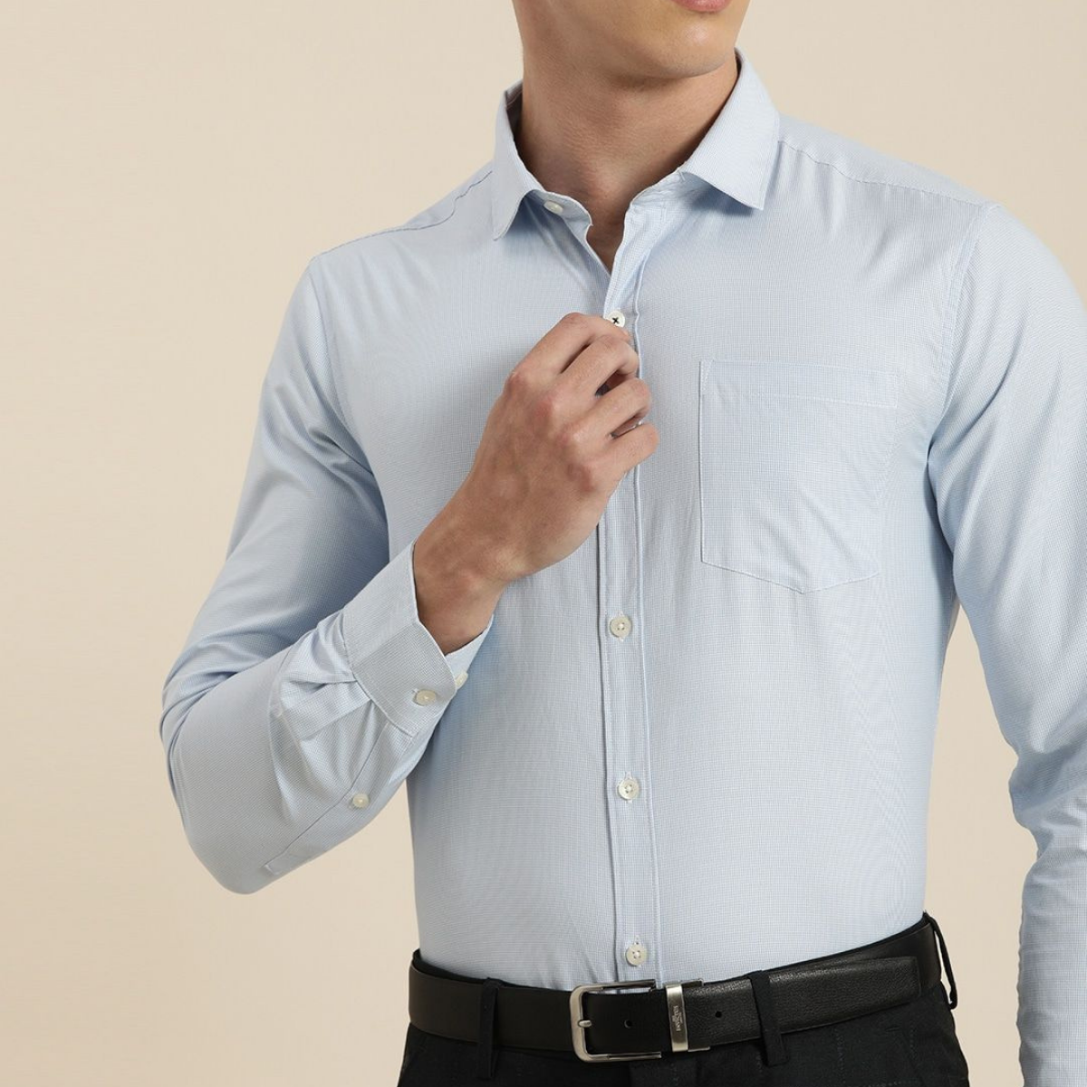 Combo Pack of 3 Men’s Formal Shirts – Stylish & Versatile Collection (Half & Full Sleeves, With/Without Pockets) (FS-46)