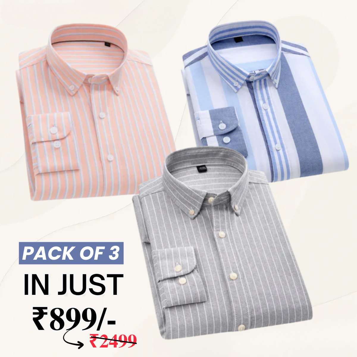 Premium Imported 100% High Quality Striped Shirt | Full/Half Sleeve | With Pocket | (FS-112)