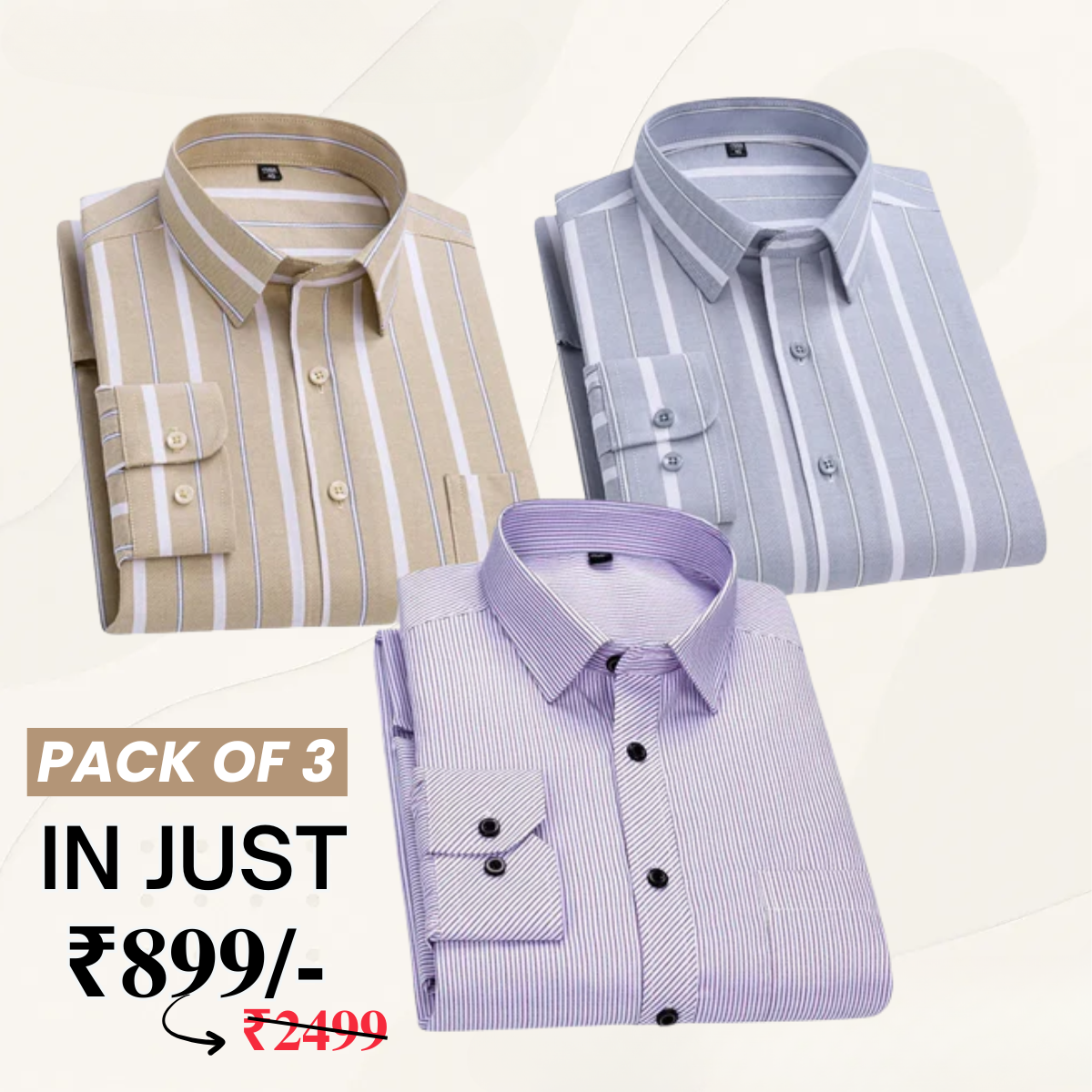 Premium Imported 100% High Quality Striped Shirt | Full/Half Sleeve | With Pocket | (FS-116)