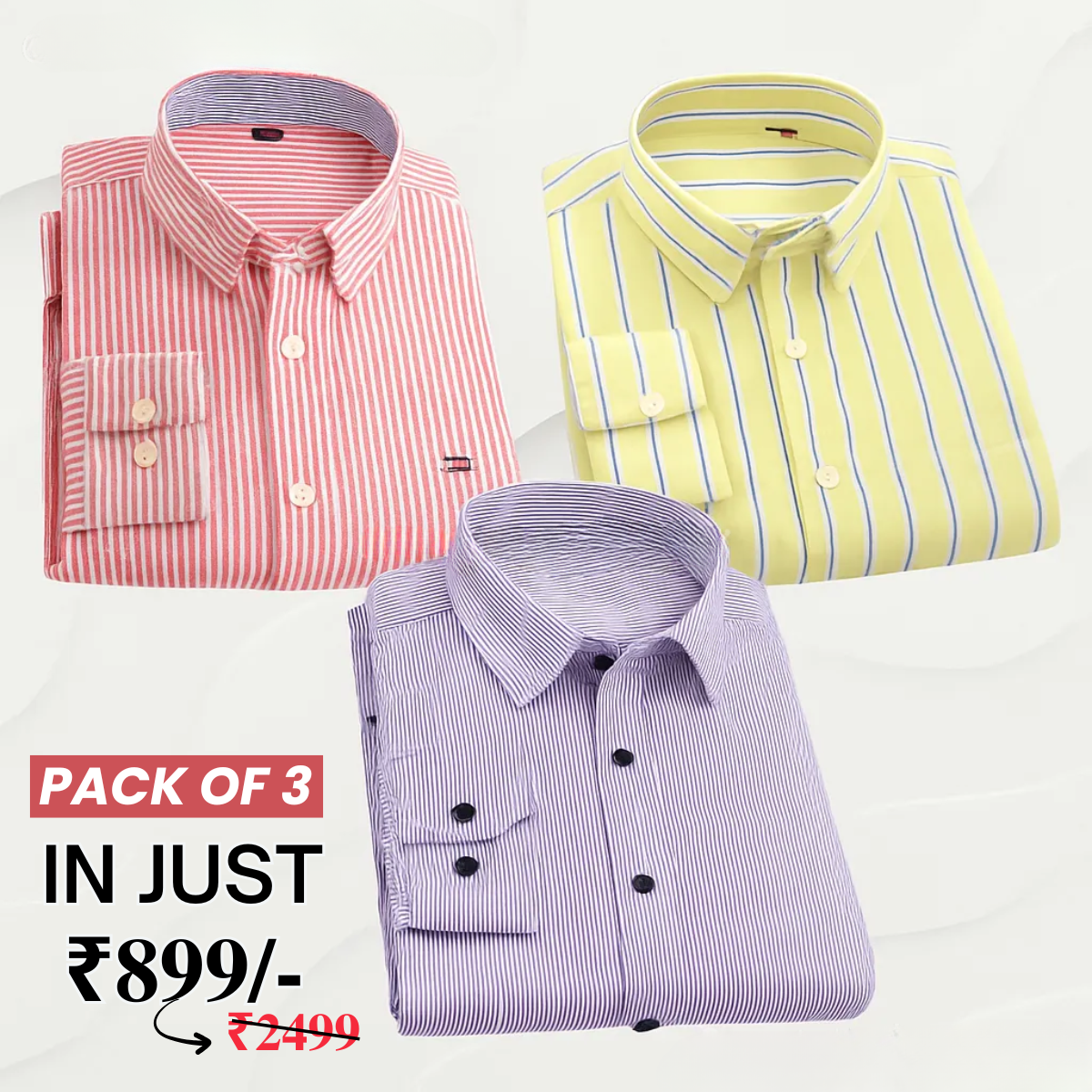 Premium Imported 100% High Quality Striped Shirt | Full/Half Sleeve | With Pocket |(FS-123)