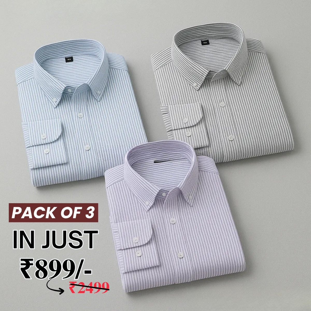 Premium Imported 100% High Quality Striped Shirt | Full/Half Sleeve | With Pocket | (FS-120)